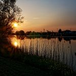 Le Cher au coucher de soleil